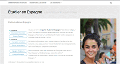 Desktop Screenshot of etudierenespagne.fr