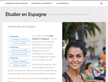 Tablet Screenshot of etudierenespagne.fr